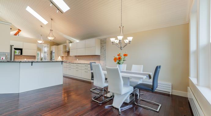 Aluminum kitchen cabinets in creamy off white ivory