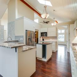 Aluminum kitchen cabinets in creamy off white ivory