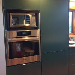 Cuisine rustique en aluminium vert foncé, non toxique et durable