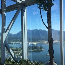 Blick von der Dachterasse in Vancouver