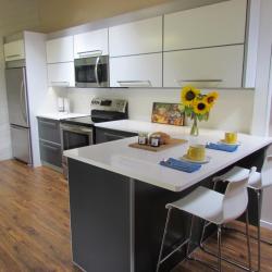 non-toxic sustainable aluminum kitchen in  bone white