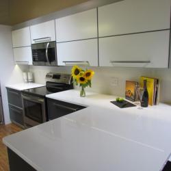 non-toxic sustainable aluminum kitchen in  bone white