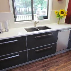 non-toxic sustainable aluminum kitchen in  bone white