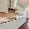 Aluminum kitchen cabinets in creamy off white ivory