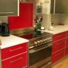 non-toxic sustainable aluminum kitchen in red by IMDesign